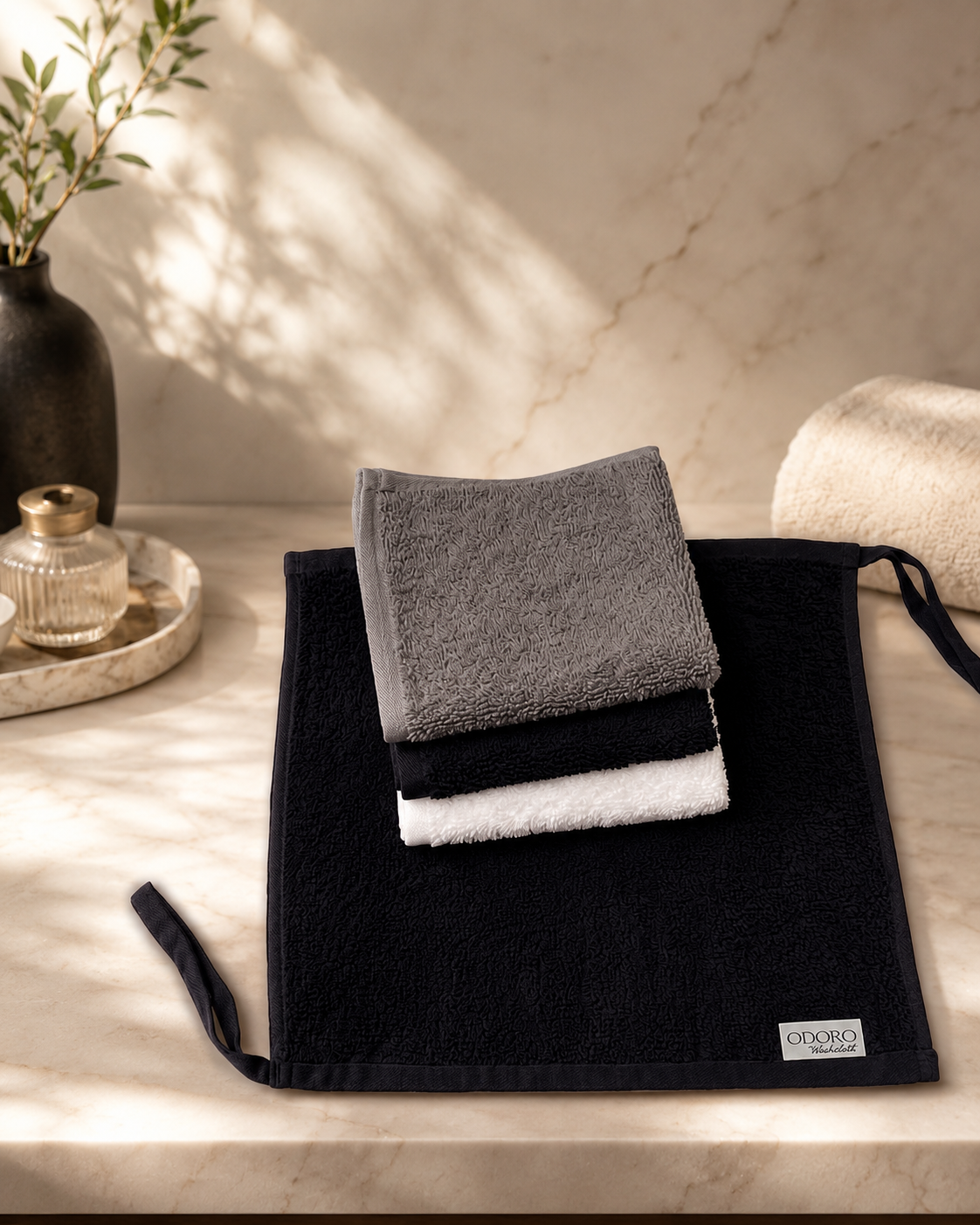 Odoro Washcloth - 4 Pack - Gray